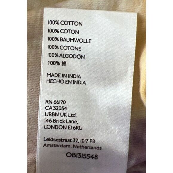 Urban Outfitters Women Sz Small Pastel Tie Dye Tomorrow V-Back Muscle Tank Top - Picture 9 of 9